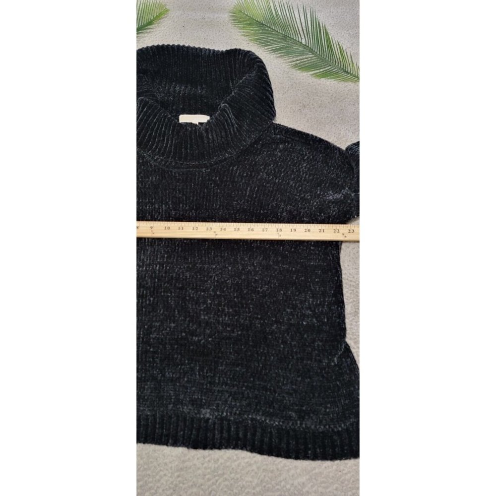 Michael Kors Women's Large Black Long Sleeve Turtleneck Sweater - Picture 11 of 14